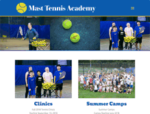 Tablet Screenshot of masttennisacademy.com